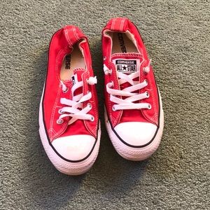Red All Star Slip on Converse